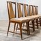 Sedie da pranzo in legno e skai di Osvaldo Borsani per Atelier Borsani Varedo, anni '50, set di 10, Immagine 2