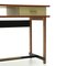 Formica and Brass Wood Desk, 1950s 11