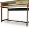Formica and Brass Wood Desk, 1950s 6