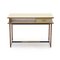 Formica and Brass Wood Desk, 1950s 1