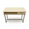 Formica and Brass Wood Desk, 1950s 4