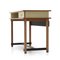 Formica and Brass Wood Desk, 1950s 8