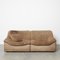 DS46 Two Seater Modular Sofa in Buffalo Leather from De Sede, 1970s, Set of 2 1