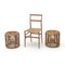 Tabourets en Rotin par Castano, 1950s, Set de 2 13