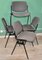 Black and Gray Castelli Chairs by Giancarlo Piretti, 1970s, Set of 4 2
