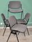 Black and Gray Castelli Chairs by Giancarlo Piretti, 1970s, Set of 4 4