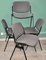 Black and Gray Castelli Chairs by Giancarlo Piretti, 1970s, Set of 4, Image 4