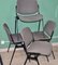 Black and Gray Castelli Chairs by Giancarlo Piretti, 1970s, Set of 4 3