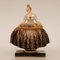 Art Deco Italian Glazed Faience Figurine Lady by Guido Cacciapuoti, 1930s 1