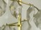 Lampada a sospensione Mid-Century in vetro e ottone, Italia, Immagine 5
