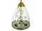 Mid-Century Modern Italian Glass and Brass Pendant Lamp in the style of Azucena, Image 6