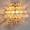 Lámparas de pared Bohemia de oro y vidrio, años 60, Imagen 4