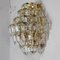 Bohemia Gold and Glass Wall Lights, 1960s 3