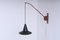 Adjustable Wall Lamp in Black and Teak from Indoor, 1950s 13