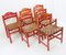 Mid-Century Italian Wood and Leather Chairs, 1960s, Set of 6 4