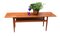 Danish Coffee Table in Teak with Newspaper Shelf, 1960s, Image 7