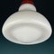 Mid-Century Italian Hanging Lamp in Opaline White Glass, 1960s 8