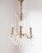 French Bronze and Crystals Chandelier, 1980s, Image 1