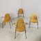 Midollino Basketball Chairs attributed to Campo E Graffi, 1960s, Set of 4 3