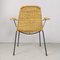 Midollino Basketball Stühle von Campo E Graffi, 1960er, 4er Set 6