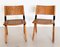 Mid-Century Italian Chairs in Oak and Rattan by Mauro Pasquinelli, 1970s, Set of 2, Image 4