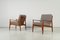 Danish Armchair in Teak with Wool Fabric by Grete Jalk for Glostrup, 1960 2
