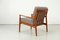 Danish Armchair in Teak with Wool Fabric by Grete Jalk for Glostrup, 1960, Image 4