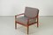 Danish Armchair in Teak with Wool Fabric by Grete Jalk for Glostrup, 1960 8