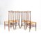Mid-Century Modern Beech and Faux Bamboo High Back Dining Room Chairs, 1970s, Set of 4 4
