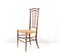 Mid-Century Modern Beech and Faux Bamboo High Back Dining Room Chairs, 1970s, Set of 4 5