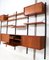 Large Mid-Century Modern Teak Royal Wall Unit by Poul Cadovius for Cado, 1950s, Set of 19 9
