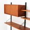 Large Mid-Century Modern Teak Royal Wall Unit by Poul Cadovius for Cado, 1950s, Set of 19, Image 15