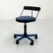 Electric Blue Desk Chair from Bieffeplast, 1980s, Image 1