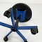 Electric Blue Desk Chair from Bieffeplast, 1980s, Image 8