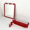 Red Bathroom Set with Mirror with Lights from Carrara & Matta, 1970s, Set of 3 3