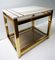 Travertine and Gold Side Table by Maison Jansen Alain Delon for Mario Sabot, 1970s, Image 2