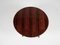 Round Danish Rosewood Dining Table with 2 Extensions, 1960s 2