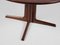Round Danish Rosewood Dining Table with 2 Extensions, 1960s 7