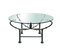 Oval Wrought Iron Coffee Table with Glass Top in the Style of Giacometti, Italy, 1970s 3