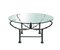 Oval Wrought Iron Coffee Table with Glass Top in the Style of Giacometti, Italy, 1970s, Image 3
