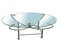 Oval Wrought Iron Coffee Table with Glass Top in the Style of Giacometti, Italy, 1970s 2