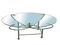 Oval Wrought Iron Coffee Table with Glass Top in the Style of Giacometti, Italy, 1970s, Image 2