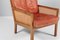 Ash and Cane Armchair attributed to Bernt Petersen, 1960s 3