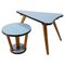 Tables Gigognes Vintage avec Plateau en Formica, France, 1950s, Set de 3 1
