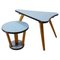 Vintage French Nesting Tables Formica Top, 1950s, Set of 3, Image 1