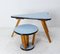 Vintage French Nesting Tables Formica Top, 1950s, Set of 3 4