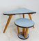 Vintage French Nesting Tables Formica Top, 1950s, Set of 3 2
