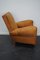 Club chair vintage in pelle color cognac, Francia, anni '40, Immagine 15