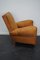 Vintage French Cognac-Colored Leather Club Chair, 1940s 15