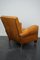 Club chair vintage in pelle color cognac, Francia, anni '40, Immagine 14